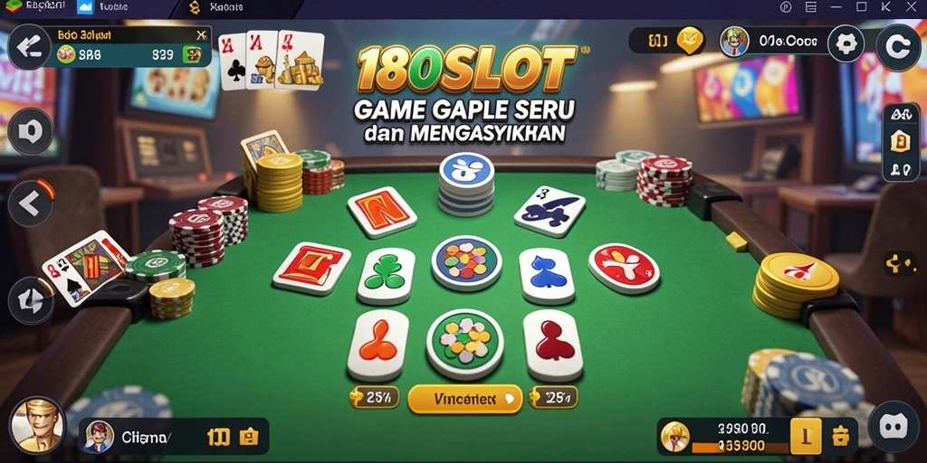 Tampilan gameplay seru dalam aplikasi 180SLOT yang menarik.