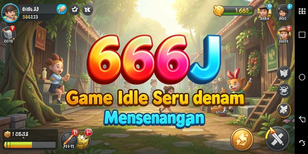 Tampilan gameplay dari 666J yang menarik dan penuh strategi Idle