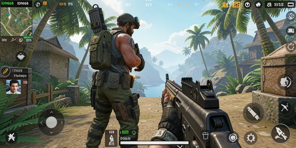 Gambar menampilkan aksi seru dalam game TPS IDN668.