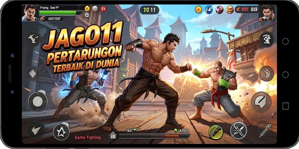 Tampilan gameplay JAGO11 yang menegangkan dan penuh aksi.