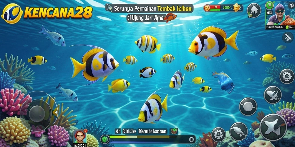 Tampilan menarik gameplay Tembak Ikan yang seru dan mengasyikkan.