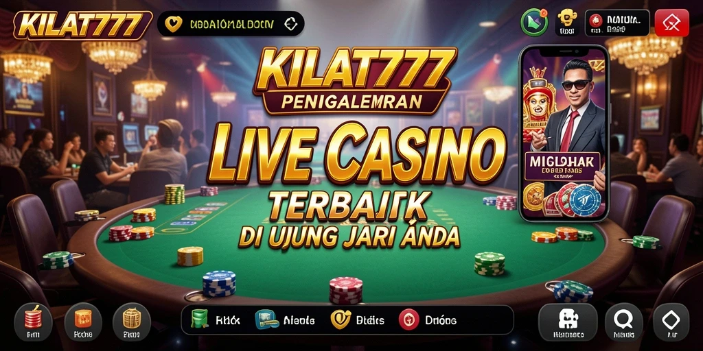 Tampilan gameplay menarik KILAT777 dengan dealer profesional dan suasana kasino.