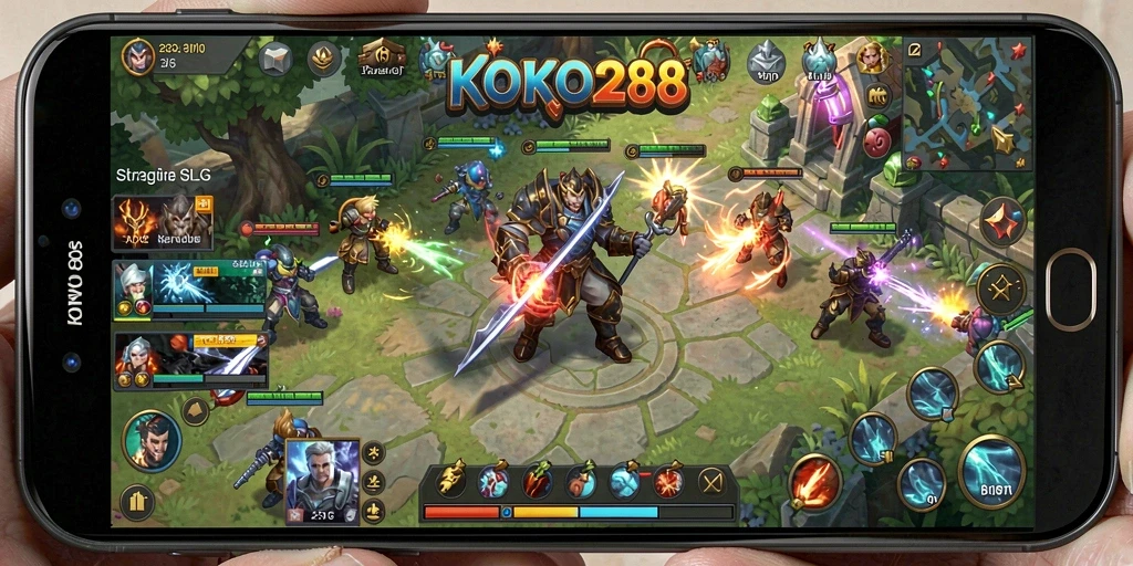 Gameplay seru KOKO288 yang menampilkan strategi pertempuran.