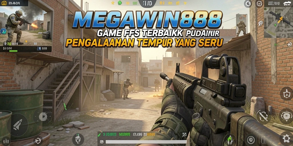 Tangkapan layar gameplay MEGAWIN888 dengan aksi tembak-menembak yang mendebarkan.
