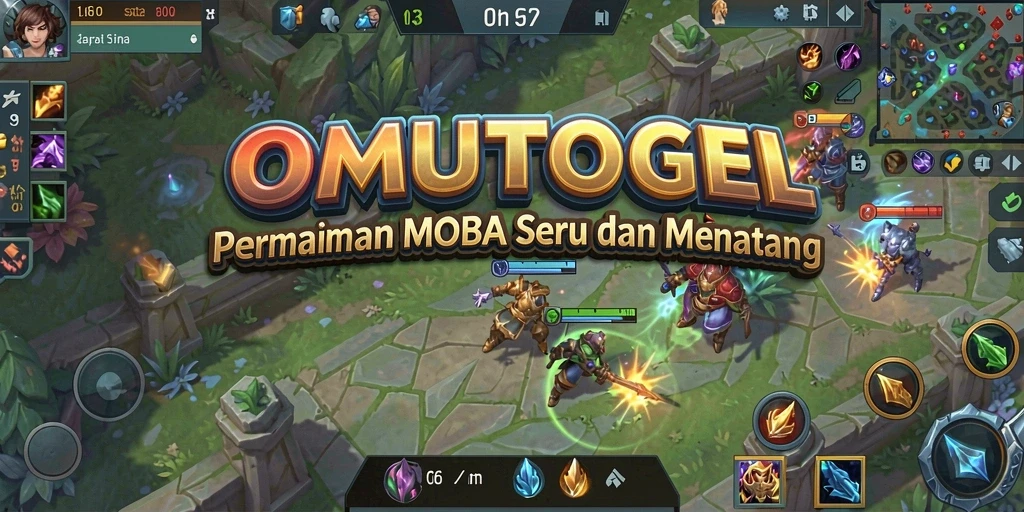 Tangkapan layar gameplay seru dari OMUTOGEL, MOBA penuh aksi.