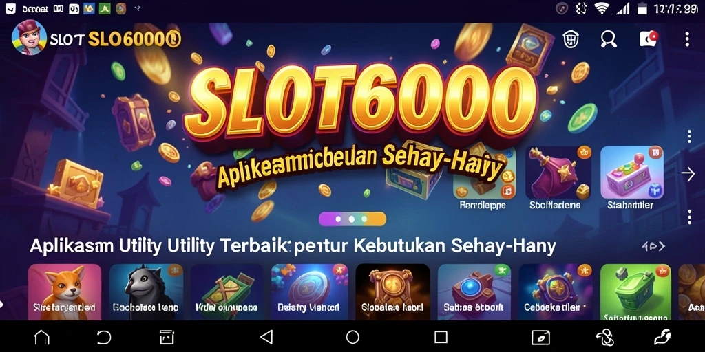 Tampilan antarmuka SLOT6000 yang ramah pengguna dan intuitif.