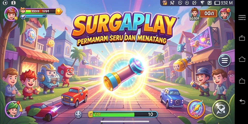 Screenshot utama SURGAPLAY menampilkan aksi seru gameplay Arcade.