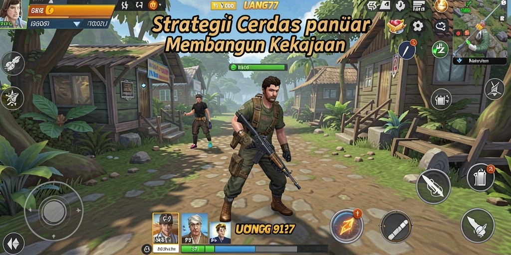 Tampilan gameplay UANG77 yang menarik dan penuh strategi.