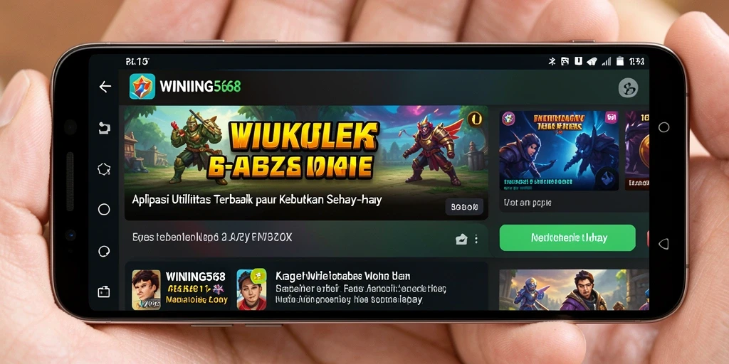 Tampilan antarmuka WINNING568 yang sederhana dan fungsional.